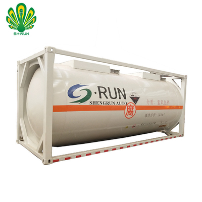 Truck Trailer 20 Ft 40 Ft Cryogenic Tank LNG Transport Tank Shengrun Dual Safety LPG Tank Container